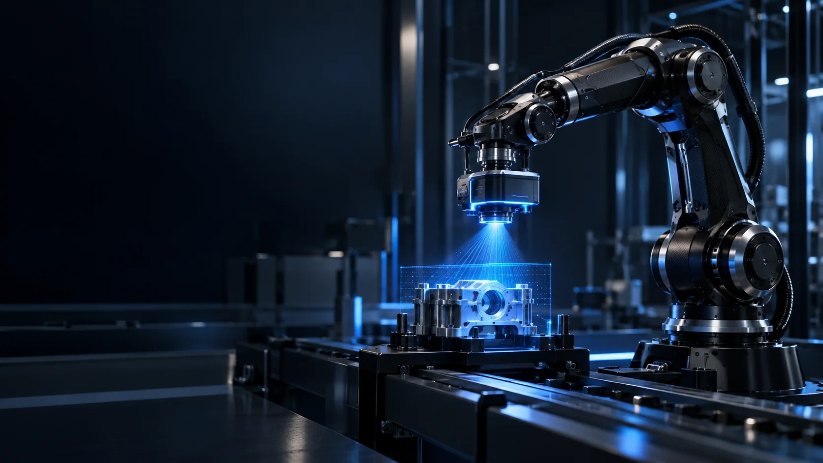 Industrial robotics connected to edge AI systems